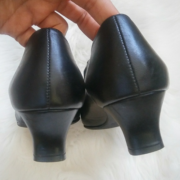 Escarpins BeautiFeel Mary Jane - Cuir Noir Daim - Taille 38 (US 7.5) - Occasion Portés